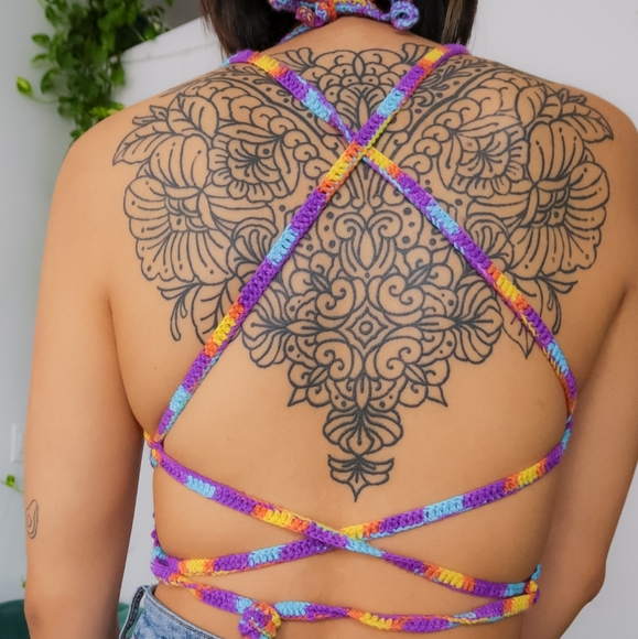 One of a kind crochet butterfly 💜 - Picture 2 of 2